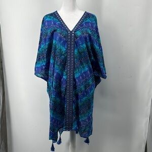 Miraclesuit Blue and Green Patterned Garment